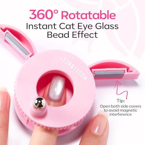 Modelones 5D Cat Eye Nail Magnet – 3-in-1 Rotating Gel Polish
