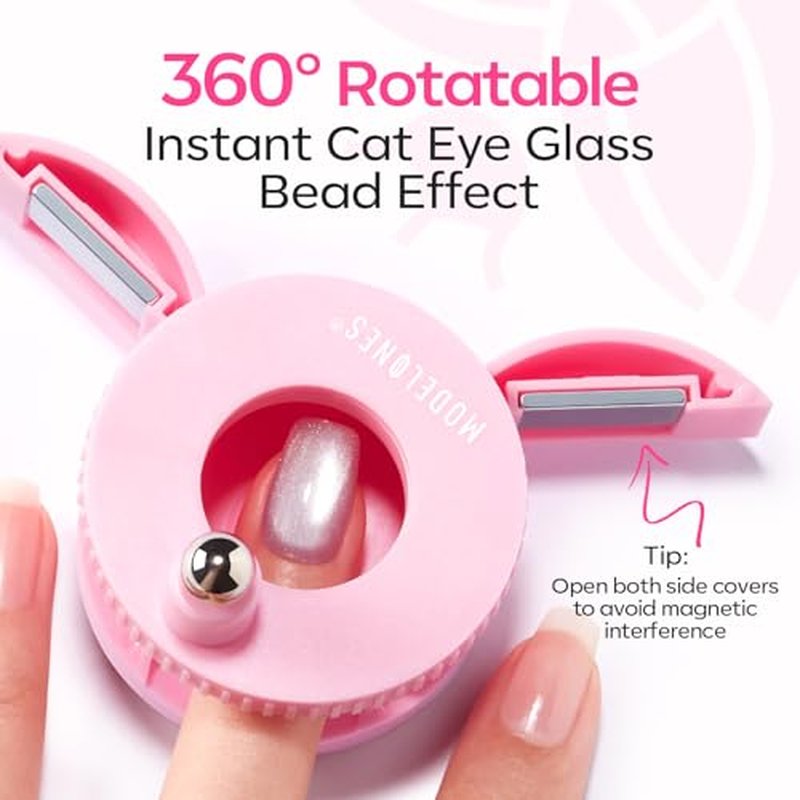 Modelones 5D Cat Eye Nail Magnet – 3-in-1 Rotating Gel Polish
