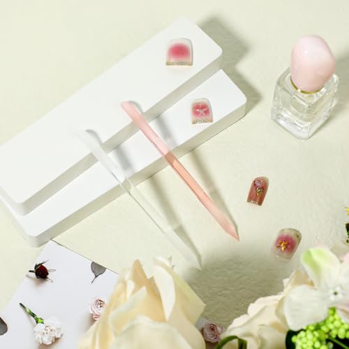 Glass Cuticle Pusher Set of 2 - Double-Headed Crystal Manicure Sticks