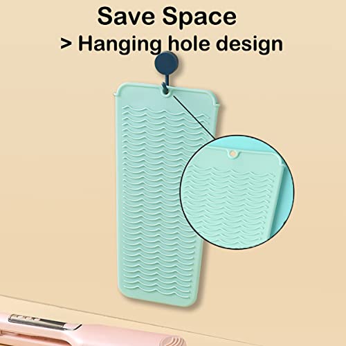 Heat Resistant Silicone Mat for Curling Iron & Flat Iron, 11x5in