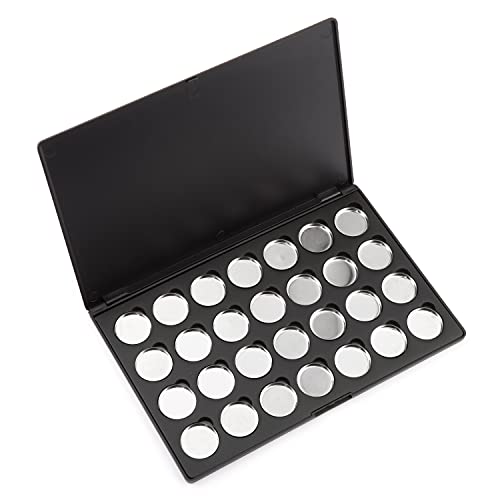 Allwon Empty Magnetic Eyeshadow Palette with 28 Round Pans