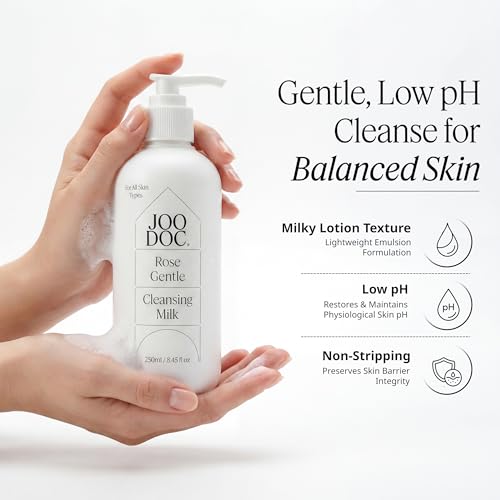 Rose Gentle Cleansing Milk 250ml – Low-pH Face Cleanser