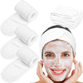 Spa Headband 4-Pack, Stretchy Terry Cloth Hair Wrap
