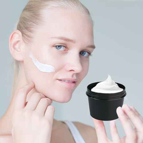 Travel Containers for Toiletries 3.4oz 9 Pack TSA Approved Plastic Cream Jars Wide-mouth Cosmetic Pot Jars with Lids Leak Proof Travel Size Containers for Makeup Face Cream(Black)