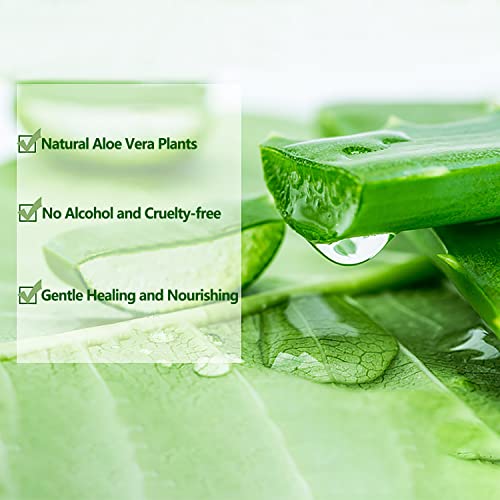 300 ML Aloe Vera Gel ? 99% Organic Pure Aloe Vera Hydrating Moisturizer, Natural Aloe Cream for Dry Skin, Sunburn, Acne