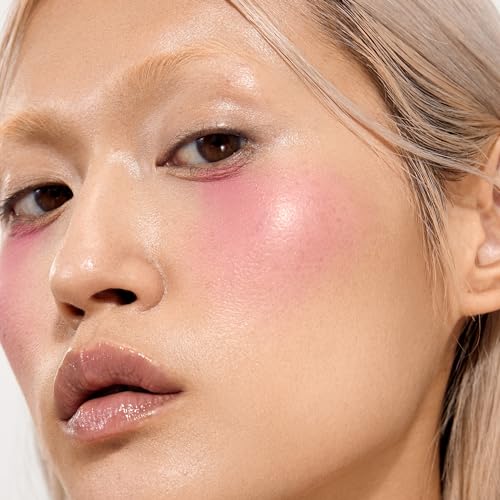 Powder Blush for Cheeks ? Duo Aureole ? High Pigmented Pink Blush with Matte Finish, Easy-to-Blend, 0.53 oz