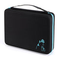 Hipiwe 108 Essential Oils Carrying Case Holds 5ml, 10ml, 15ml Bottles Hard Shell Exterior EVA Essential Oils Storage Organzier Bag with Foam Insert and Carrying Handle