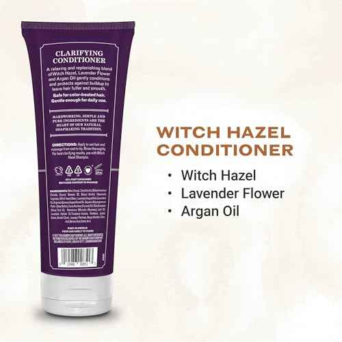 The Grandpa Soap Company Clarifying Witch Hazel Conditioner - Relieves Scalp Conditions and Protects Against Buildup, With Lavender Flower, Sulfates and Parabens Free, 8 Fl Oz, 2 Pack