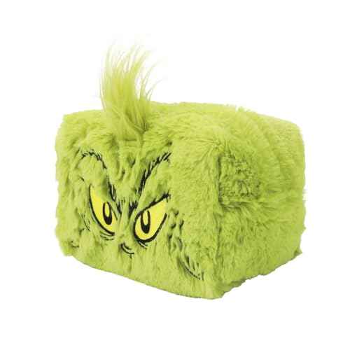 Bioworld The Grinch Big Face Character Women's Green Cosmetic Toiletry Bag