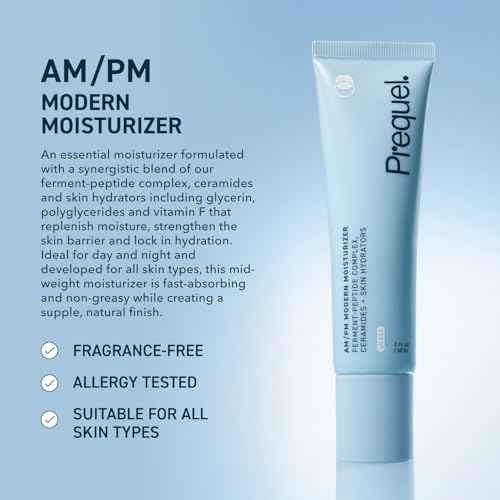 Prequel Skin AM/PM Modern Moisturizer ? Hydrating Face Cream with Peptides, Ceramides & Glycerin for Dry, Sensitive, or Combination Skin ? Non-Greasy Moisturizer for Barrier Support