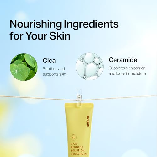 Meebak Tinted Sunscreen SPF 50 | Green CC Cream & Redness Corrector