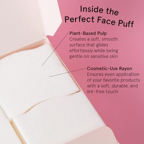 grace & stella Facial Pads (100 Count) - Soft, Lint-Free Toner & Makeup Remover
