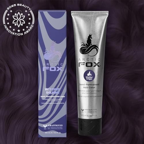 Arctic Fox Witches' Delight Purple Hair Dye Semi-Permanent 5.6 Fl Oz - Vibrant Color