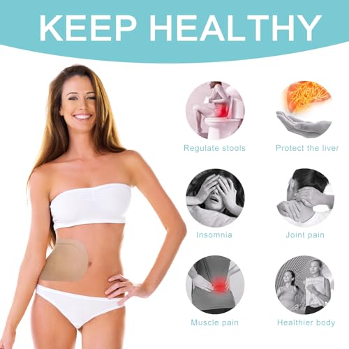 Organic Cotton Castor Oil Pack Wrap - Disposable Self-Adhesive Pads