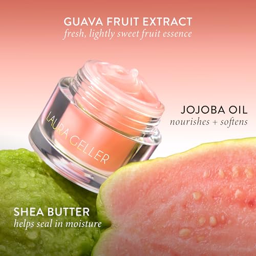 Laura Geller New York Guava Hydrating Lip Mask with Jojoba Oil & Shea Butter – Deep Moisture Lip Treatment