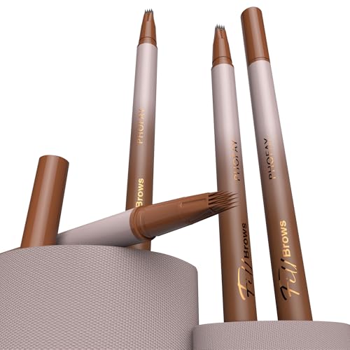 PHOFAY Waterproof Wild Eyebrow Pencil & Hairline Product - Ultra-Fast Drying, Hair Color Matching, Beginner-Friendly & Versatile (4 COLORS)