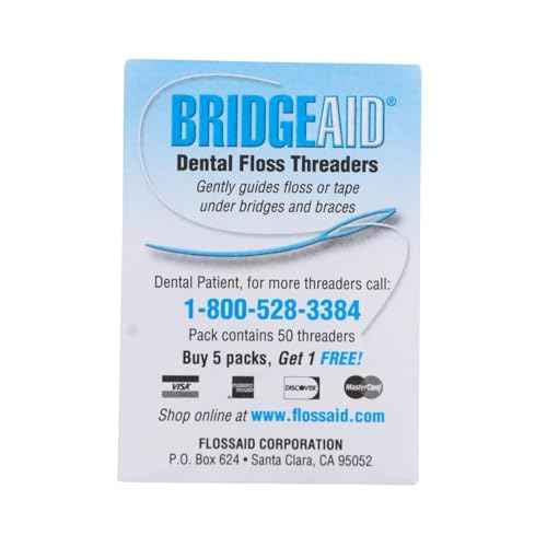 Floss Aid Bridge Aid Threaders 10 Packs of 50 (500)