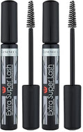 Rimmel Extra Super Lash Mascara Black, 0.27 oz (Pack of 2)