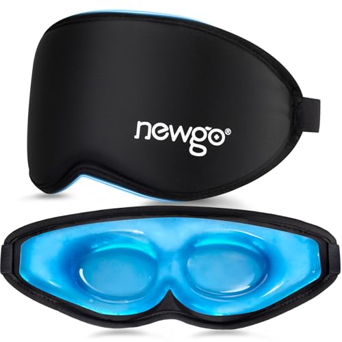 NEWGO 3D Cooling Gel Eye Mask for Sleep & Migraine Relief
