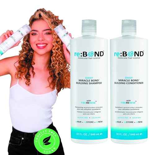 reBOND Hair Daily Miracle Bond©ø Building Shampoo and Conditioner 32 oz Duo