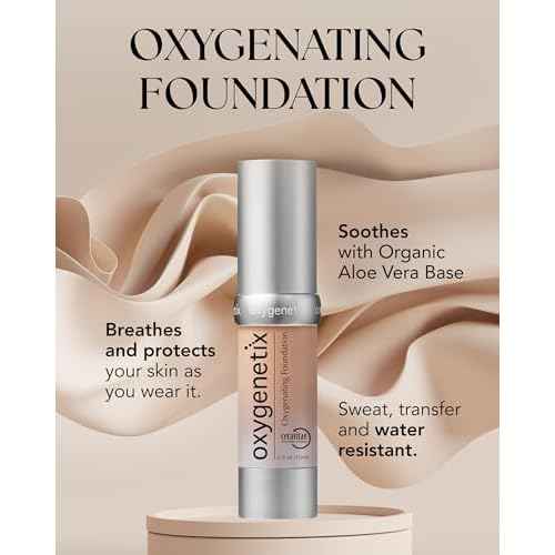 Oxygenetix Oxygenating Foundation | Breathable Makeup for Face | Buildable Coverage with Weightless Feel | Longwear Foundation for Women | Safe for Sensitive or Laser-Treated Skin