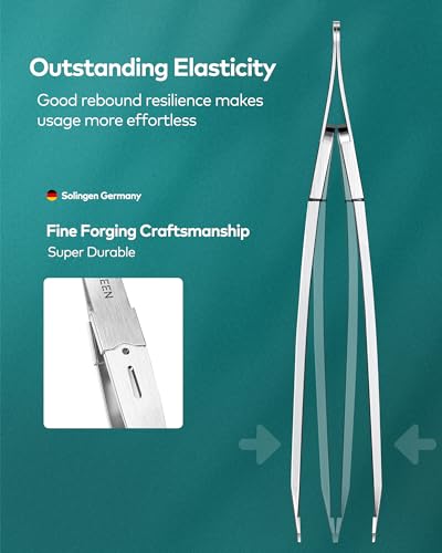 MR.GREEN Professional Slant Tip Tweezers for Eyebrows