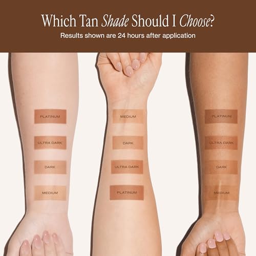 Loving Tan 2 HR Express Self Tanning Mousse, Medium - Streak Free, Natural, Professional Quality - 5+ Sunless Self Tanner Applications per Bottle, Cruelty Free, Naturally Derived DHA - 6.7 FL Oz
