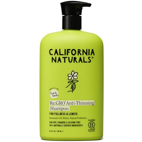 California Naturals Re:GRO Hair Growth Shampoo with Biotin - Vegan, Sulfate-Free, 16.5 oz