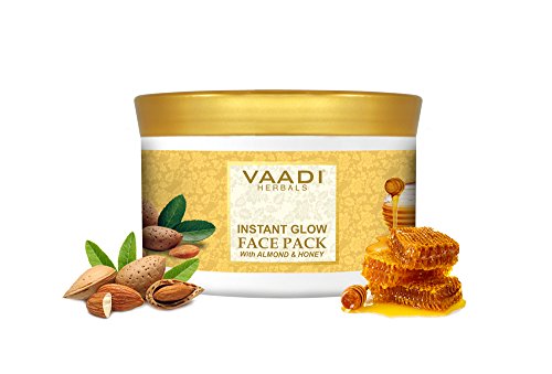 Almond and Honey Face Pack - Herbal Face Pack - ALL Natural - Sulfate Free - Suitable for All Skin Types - Value Pack of 600 gms (21.16 Oz) - Vaadi Herbals