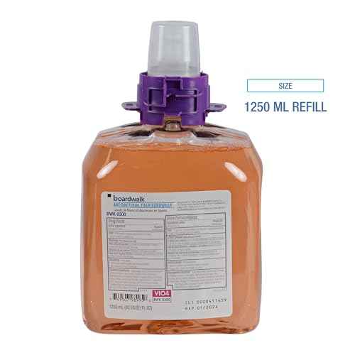 Boardwalk 6162-04-GCE00VL 1250 ml. Foam Antibacterial Handwash Refill - Fruity (4/Carton)