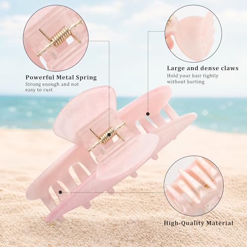 Acrylic Claw Clips for Women - 4 Pack Hair Clips