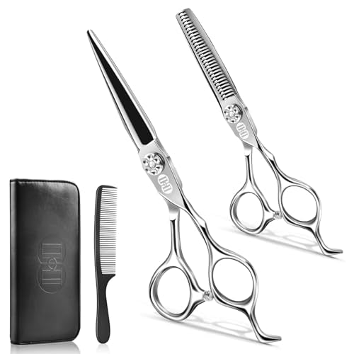 CIICII 6.7" Professional Hair Cutting Scissors Set, 440C Stainless Steel