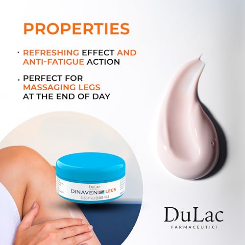 Dulac Dinaven Cooling Gel Cream for Daily Leg Care, 3.38 Fl Oz