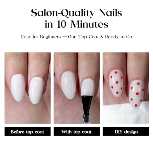 Beetles Short Square Press On Nails D - Milky White Fake Nail Tips 150Pcs