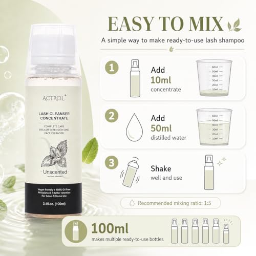 ACTROL Lash Shampoo Concentrate - 100ml Advanced Formula