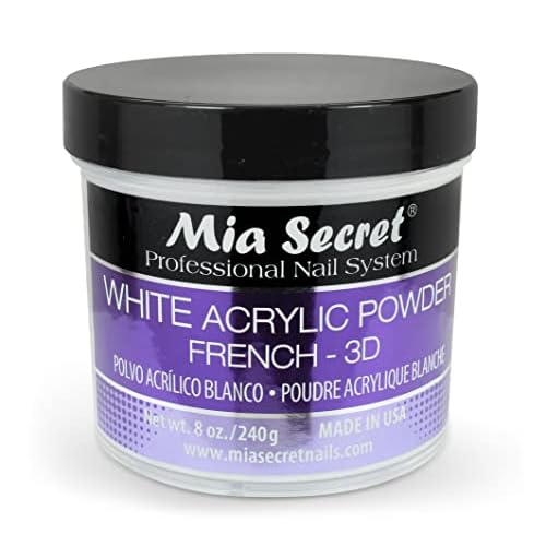 Mia Secret White Acrylic Powder (8oz)