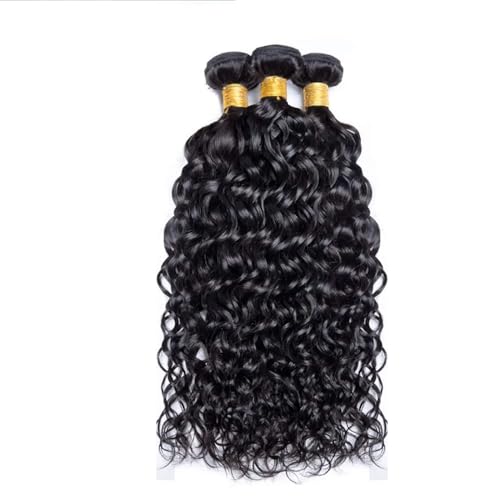 Water Wave Human Hair Bundles - 16, 18, 20 Inch Brazilian Remy Hair