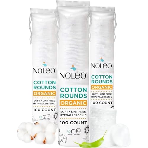 NOLEO Cotton Rounds (3x300 Count)