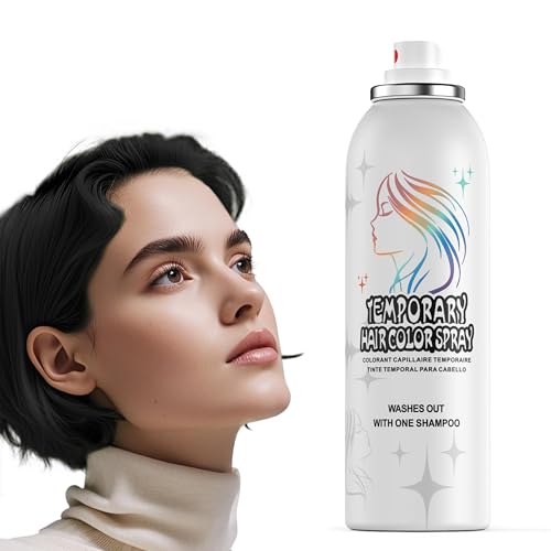 Temporary Black Hair Color Spray - Washable & Non-Sticky | 150ml