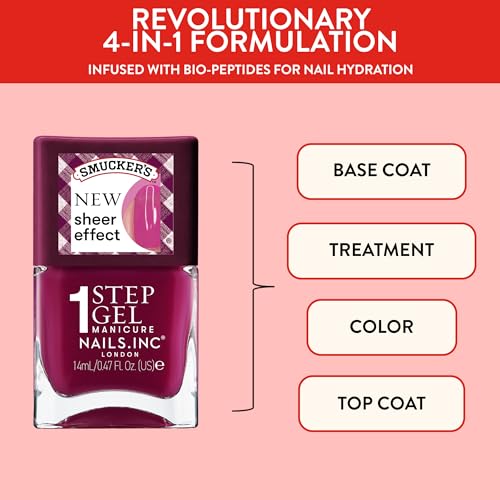 Nails Inc x Smucker's It's Topless Jelly Nail Polish - Sheer Berry Purple