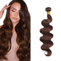 #4 Brown Body Wave Human Hair Bundle - 22 Inch, 50g - FuivJuix