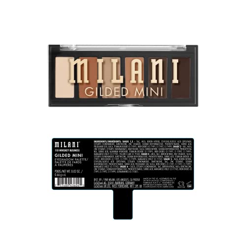 Milani Gilded Mini Eyeshadow Palette - 6 Matte & Shimmer Shades