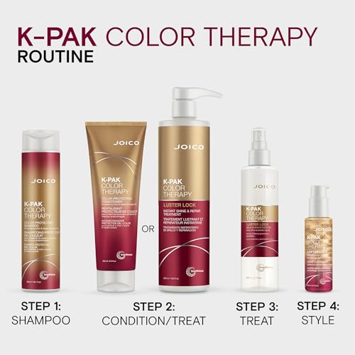 Joico K-PAK Color Therapy Luster Lock Instant Shine & Repair Treatment | For Color-Treated Hair | Boost Color Vibrancy | Repair Breakage | With Keratin & Argan Oil