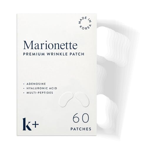 KPLUS Korean Marionette Face Patches for Smile Lines & Nasolabial Folds, 60 Count