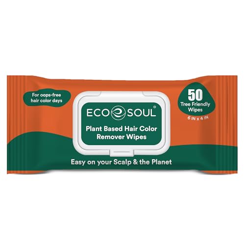 ECO SOUL Hair Color Remover Wipes - 50 Count Plant-Based