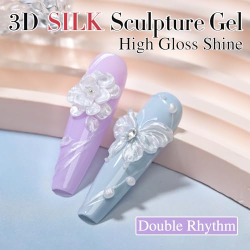 Double Rhythm 3D Hard Sculpting Gel - Nail Extension Building Gel 0.5oz