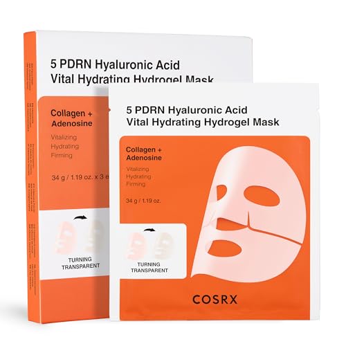 COSRX 5 PDRN Hyaluronic Hydrogel Face Mask 34g x 3