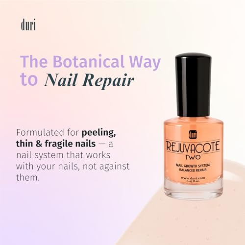 Duri Rejuvacote 2 Nail Growth Base & Top Coat - Hardener for Fragile Nails