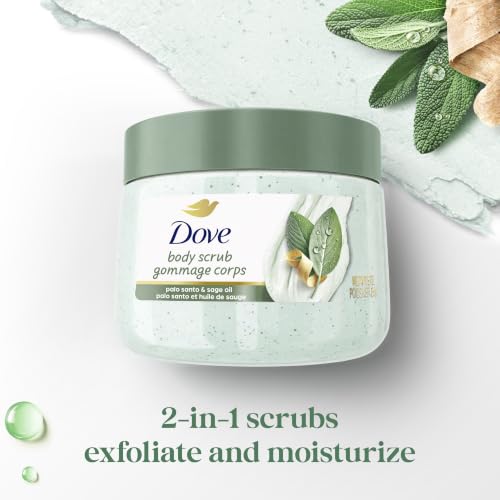 Dove Palo Santo & Sage Oil Body Scrub, 15 oz