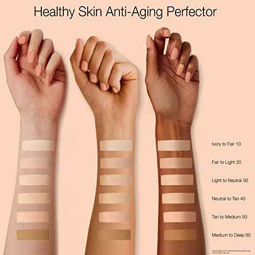 Neutrogena Retinol Treatment & Tinted Facial Moisturizer, Healthy Skin Anti-Aging Perfector, Broad Spectrum SPF 20 Sunscreen & Titanium Dioxide, Blendable Sheer Coverage, 30 Light to Neutral, 1 fl. Oz
